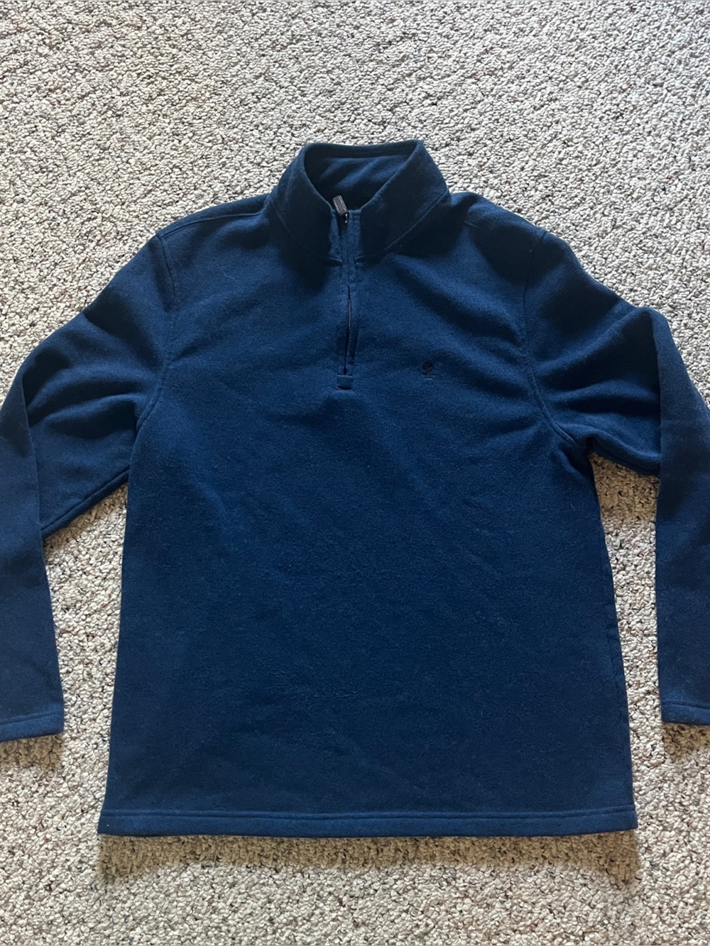 Izod Men's Navy quarter-Zip Fleece Pullover